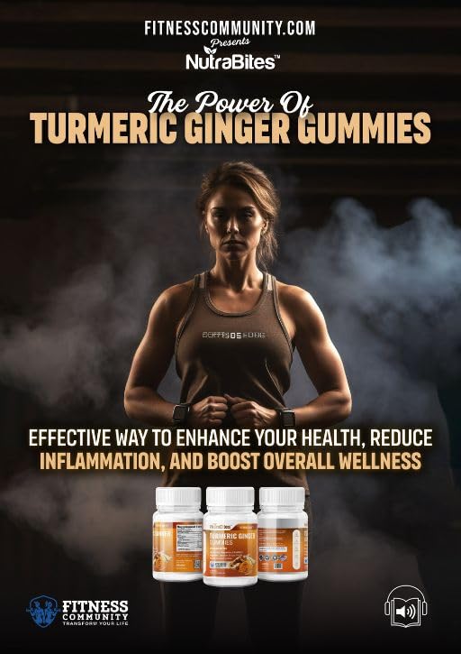 NutraBites Turmeric Ginger Gummies 60 Count