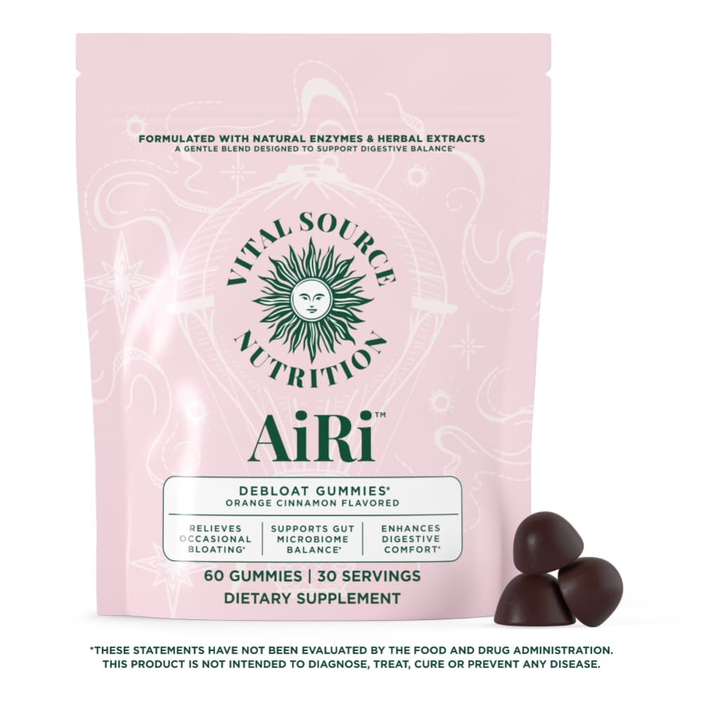 Vital Source Nutrition AiRi Debloat Support Gummies 60 Count