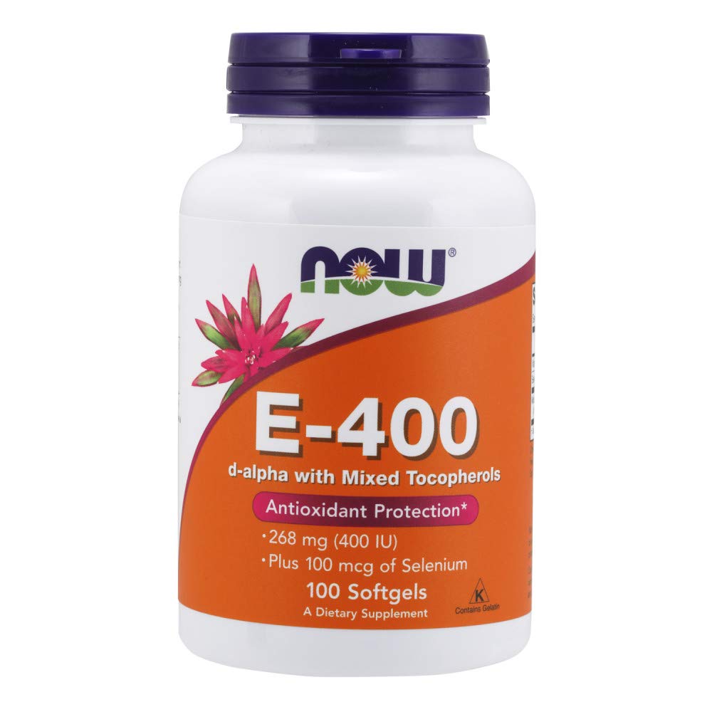 NOW Foods Vitamin E-400 IU Softgel, 100