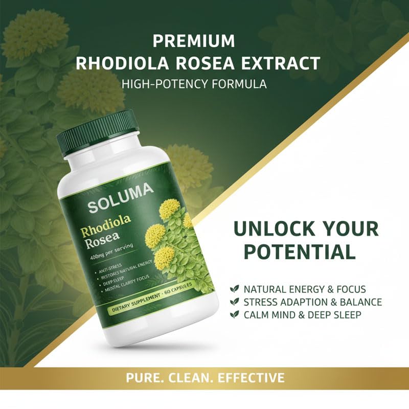 Skinclean Soluma Rhodiola Rosea Capsule, 60 Capsules