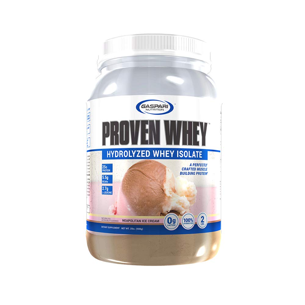 Gaspari Nutrition Proven Whey Hydrolyzed Whey Isolate Protein Powder, 64 Servings