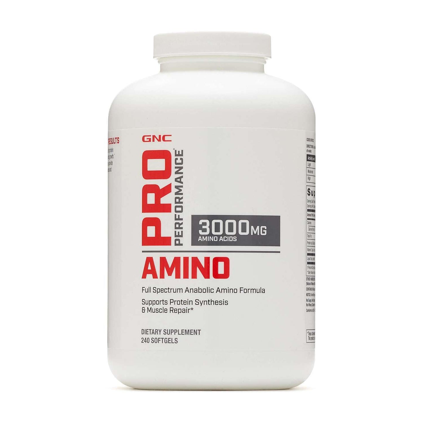 GNC Pro Performance Amino 3000mg Softgels, 240 Count