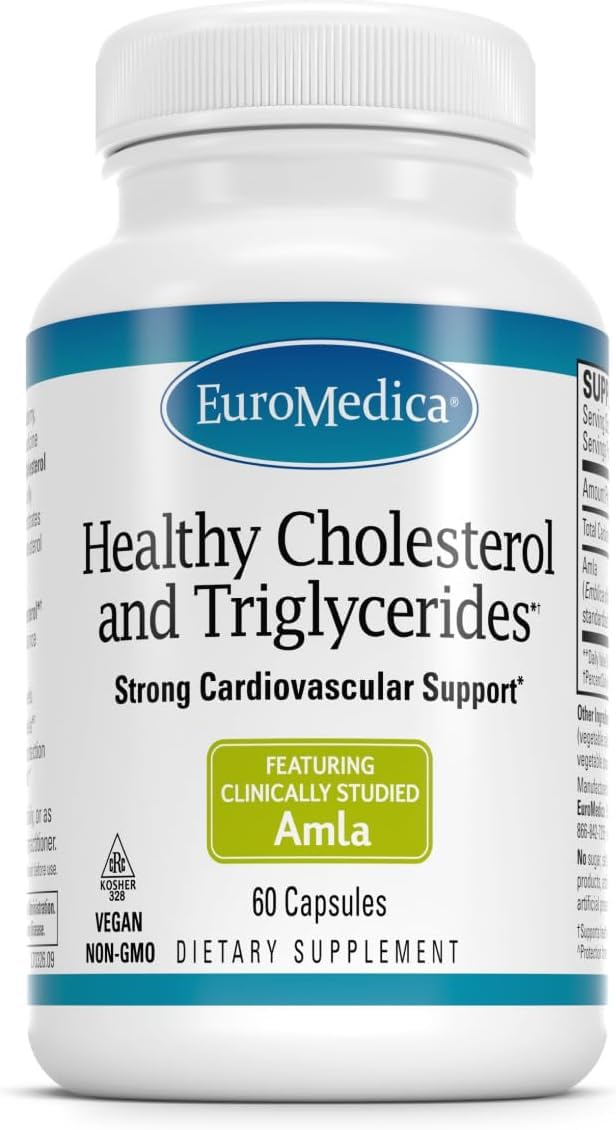 EuroMedica Healthy Cholesterol and Triglycerides 60 Capsules