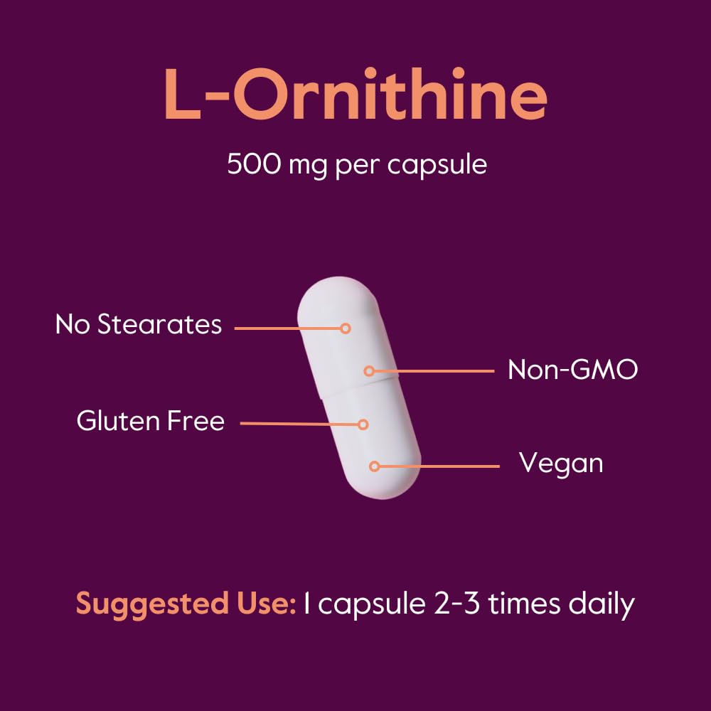BESTVITE L-Ornithine 500mg Capsule, 240 Capsules