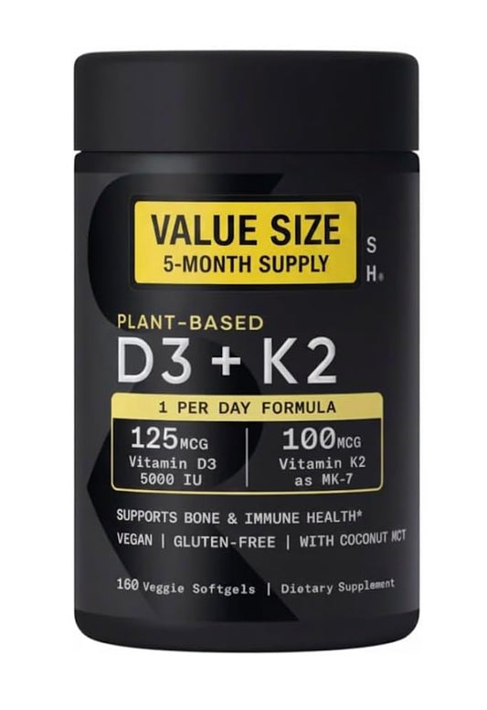 Generic Sports Vitamin D3 K2 Softgels 160 Count