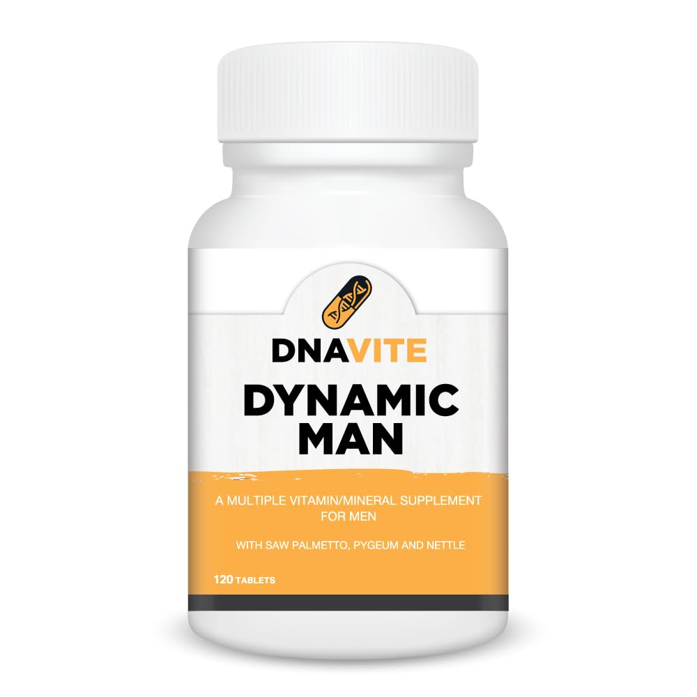 DNAVITE Dynamic Man Men’s Multivitamin Tablets, 120 Count