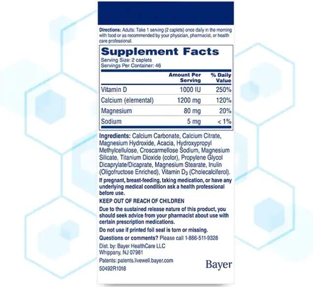 Citracal Calcium +D Slow Release 1200 Coated Tablets 160 Count