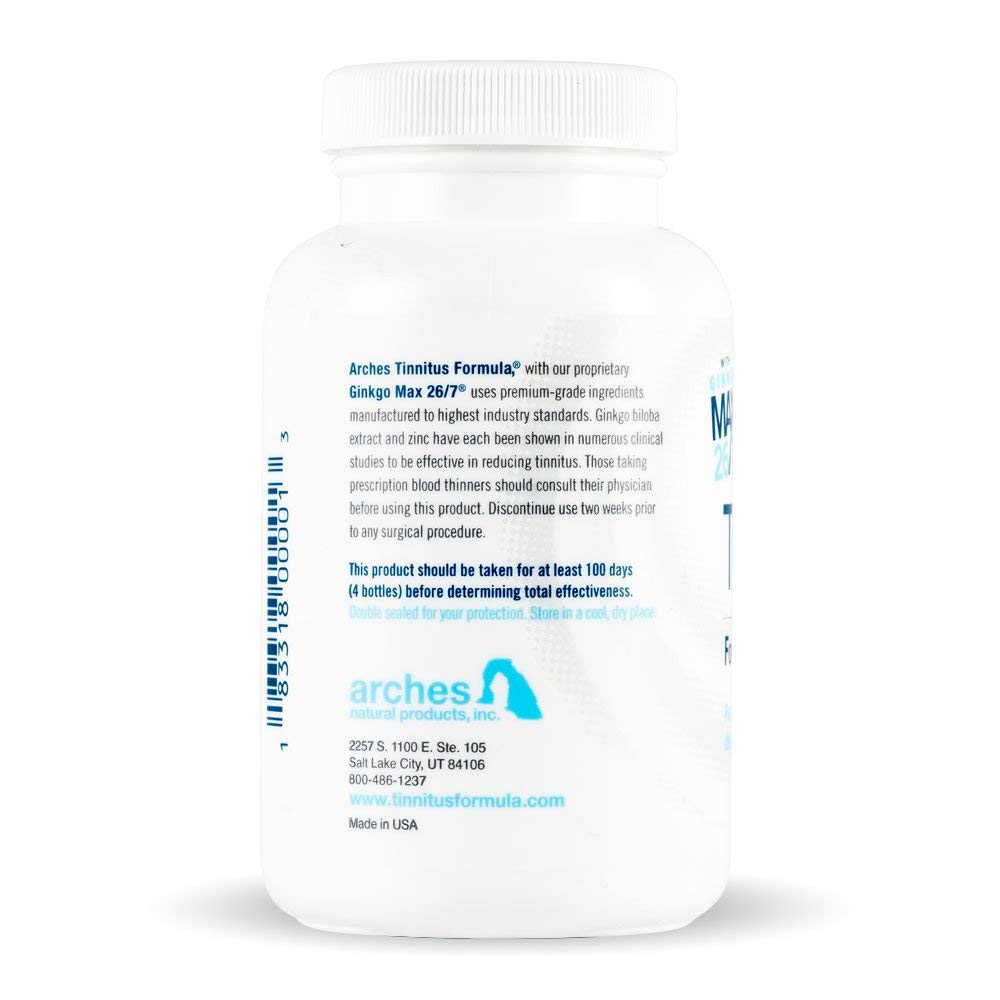 Arches Tinnitus Formulas Tinnitus Formula Capsules 100 Count