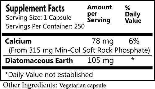 Daily Manufacturing K-Min Soft Rock Phosphate & Diatomaceous Earth Capsules 250 Count