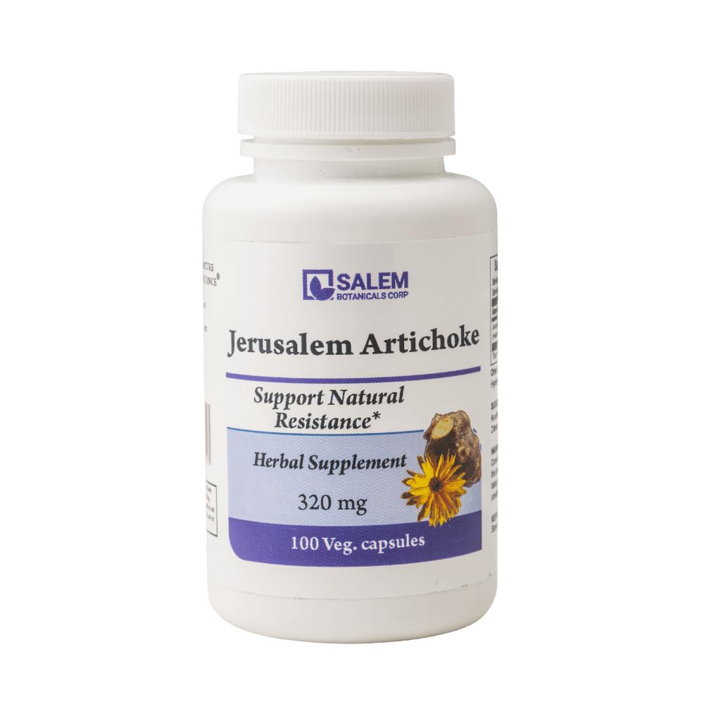 Salem Botanicals Jerusalem Artichoke Capsules - 100 Veg Capsules