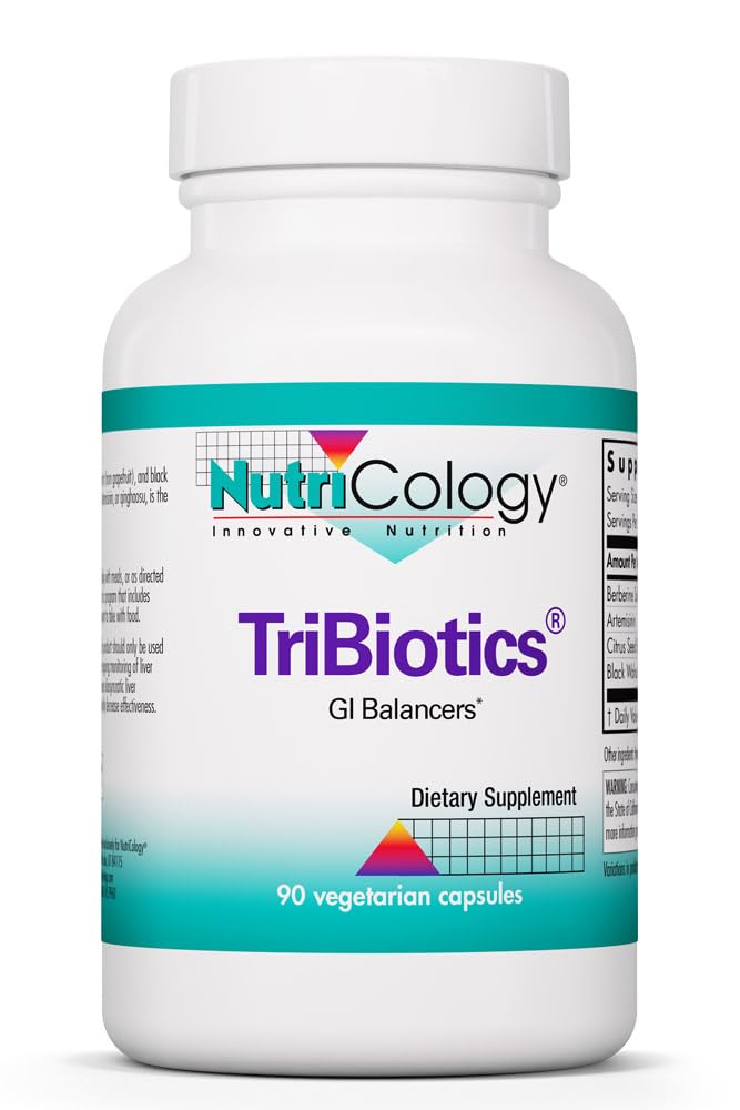 Allergy Research Group Nutricology TriBiotics Berberine Artemisinin 90 Capsules