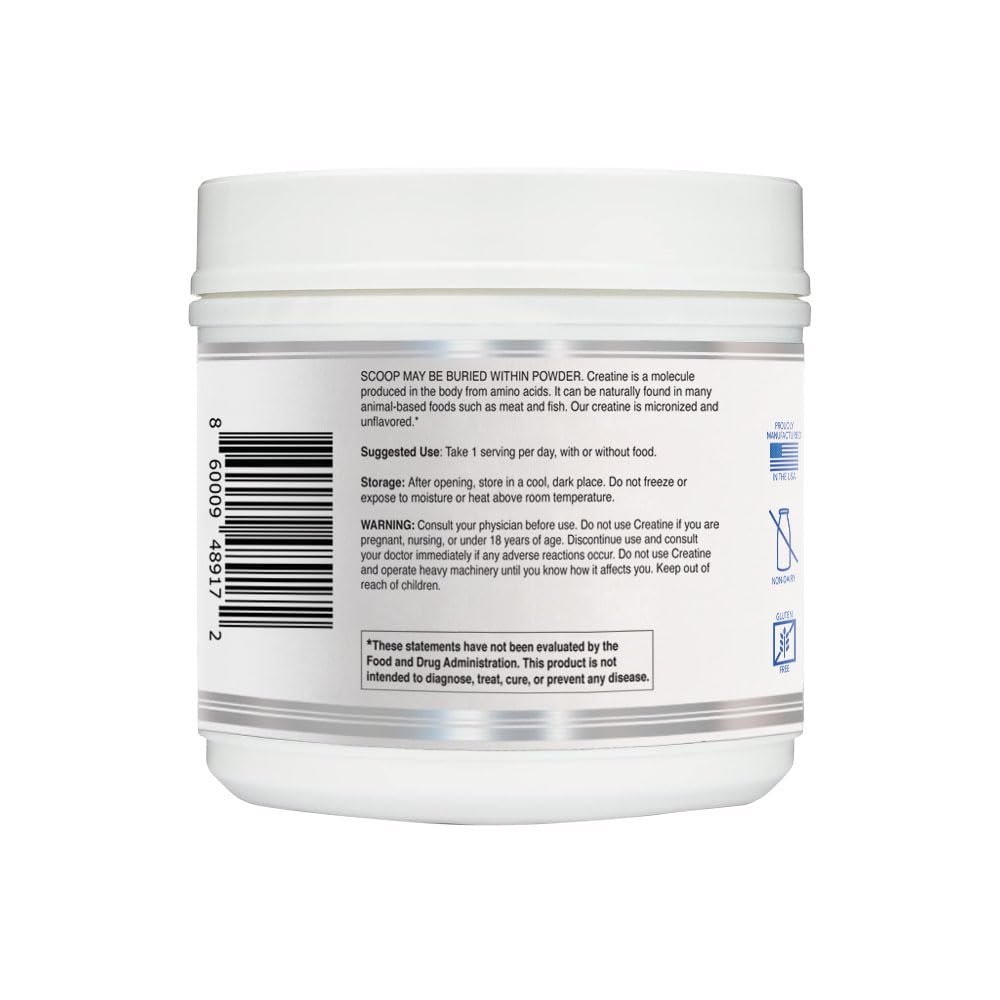 Simpli Supplements Pure Creatine Monohydrate Powder 17.6 oz