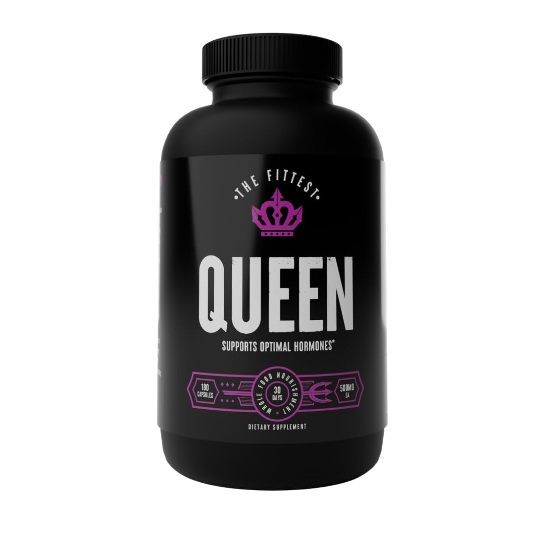 The Fittest Ever The Fittest Queen Organ Supplement, Hormone & Energy Support, 180 Capsules