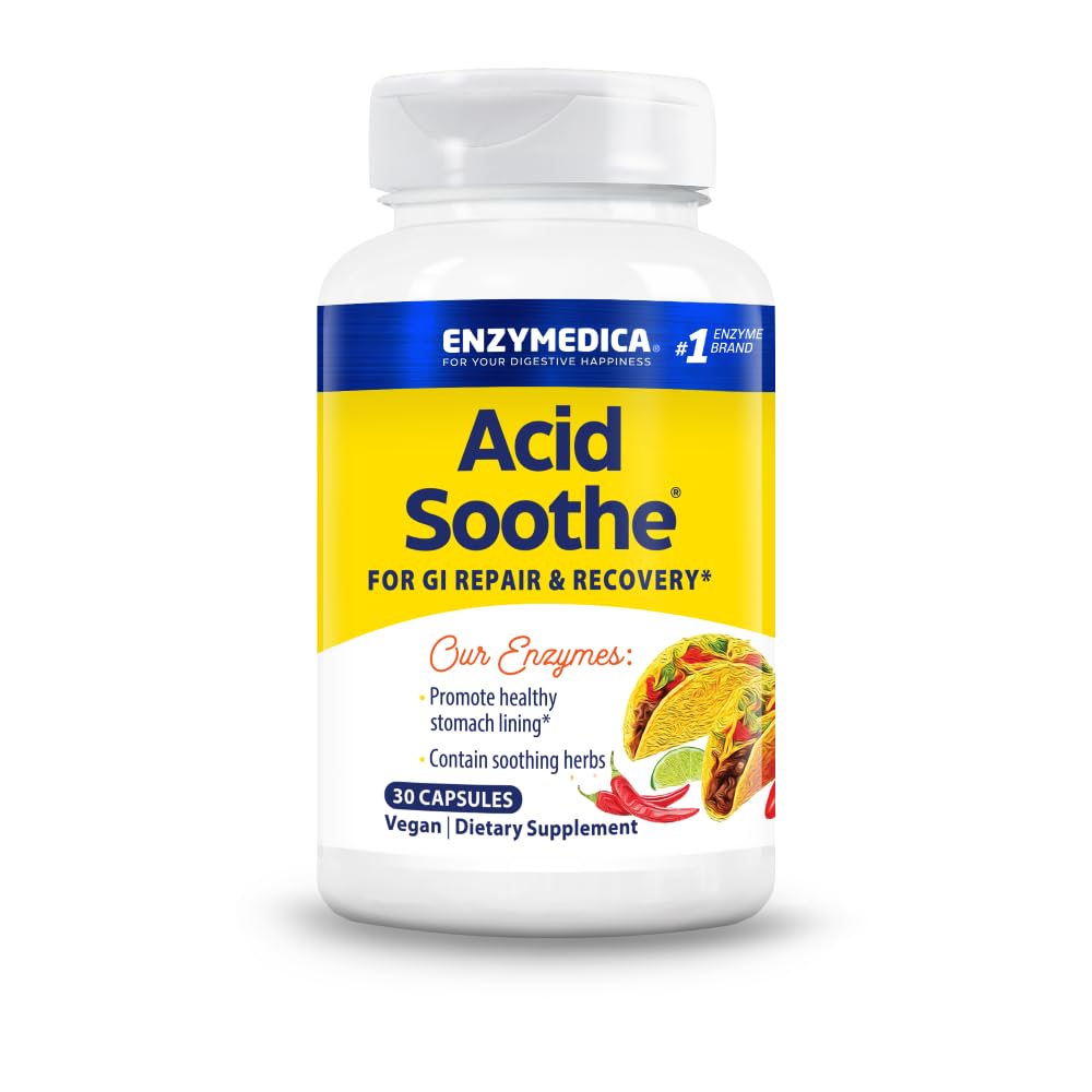 Enzymedica Acid Soothe Capsule, 30 Count