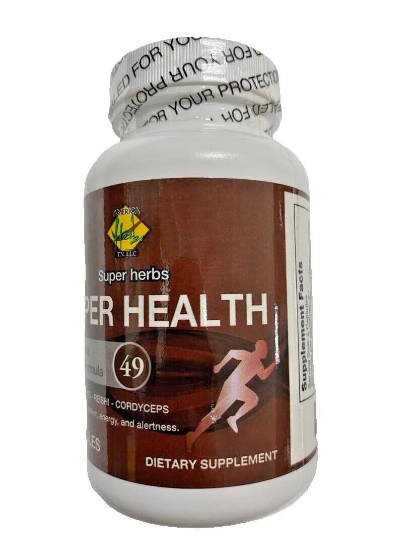 Nature Land Candles Nature Max Herbs Super Health (American Ginseng, Reishi, Cordyceps) 1 Capsule