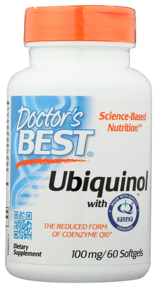 Doctor's Best Ubiquinol featuring Kaneka's QH 100 mg Softgels, 180 Count