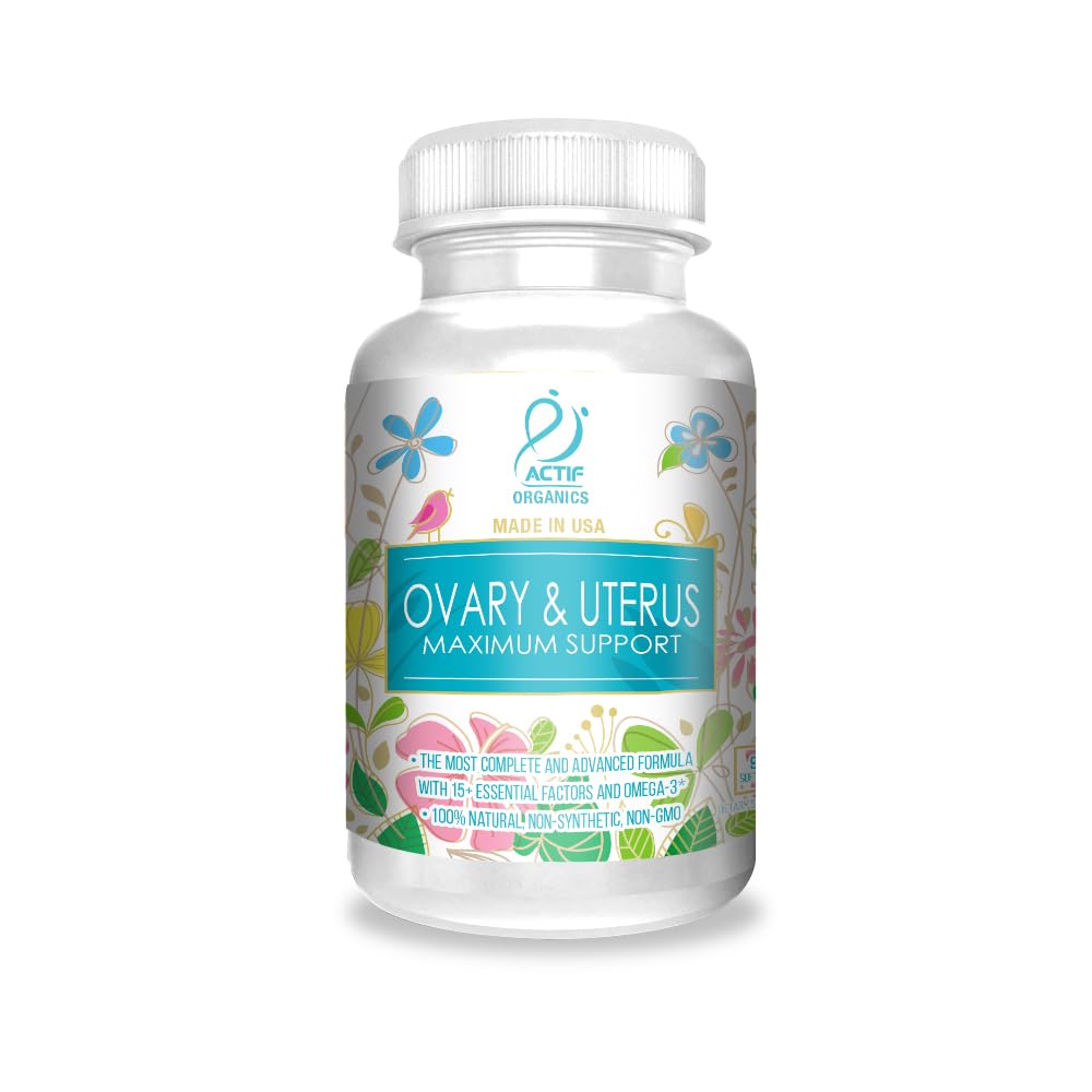ACTIF Ovary and Uterus Maximum Support with 15 Advanced Factors and Omega-3 Softgel 1 Count