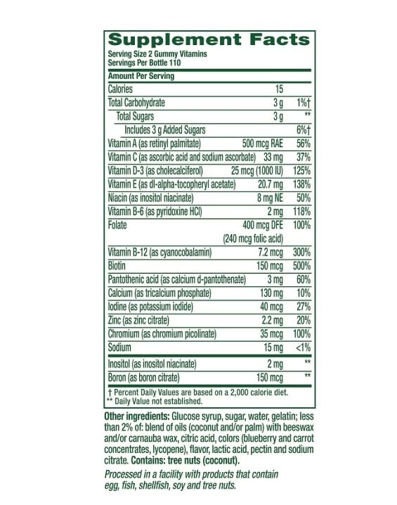 Generic Vita Women's Multivitamin Gummies 220 Count