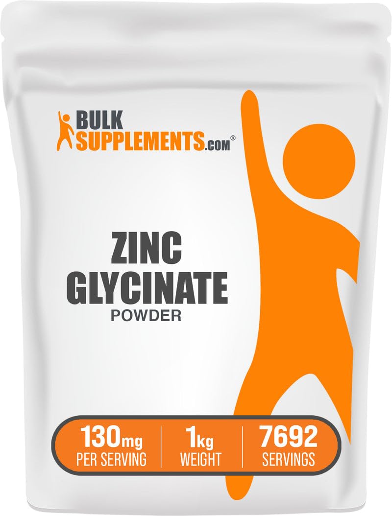 BulkSupplements Zinc Glycinate Powder, 35.27 oz