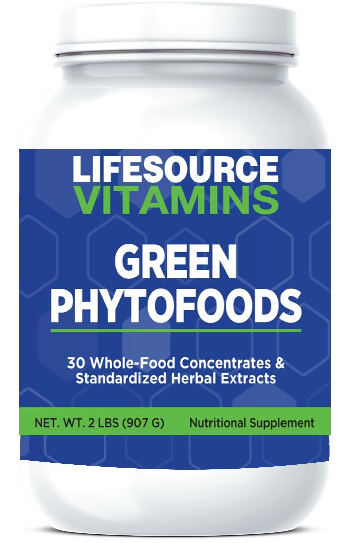 LifeSource Vitamins Phyto Green Mega-Food Powder 32-Count