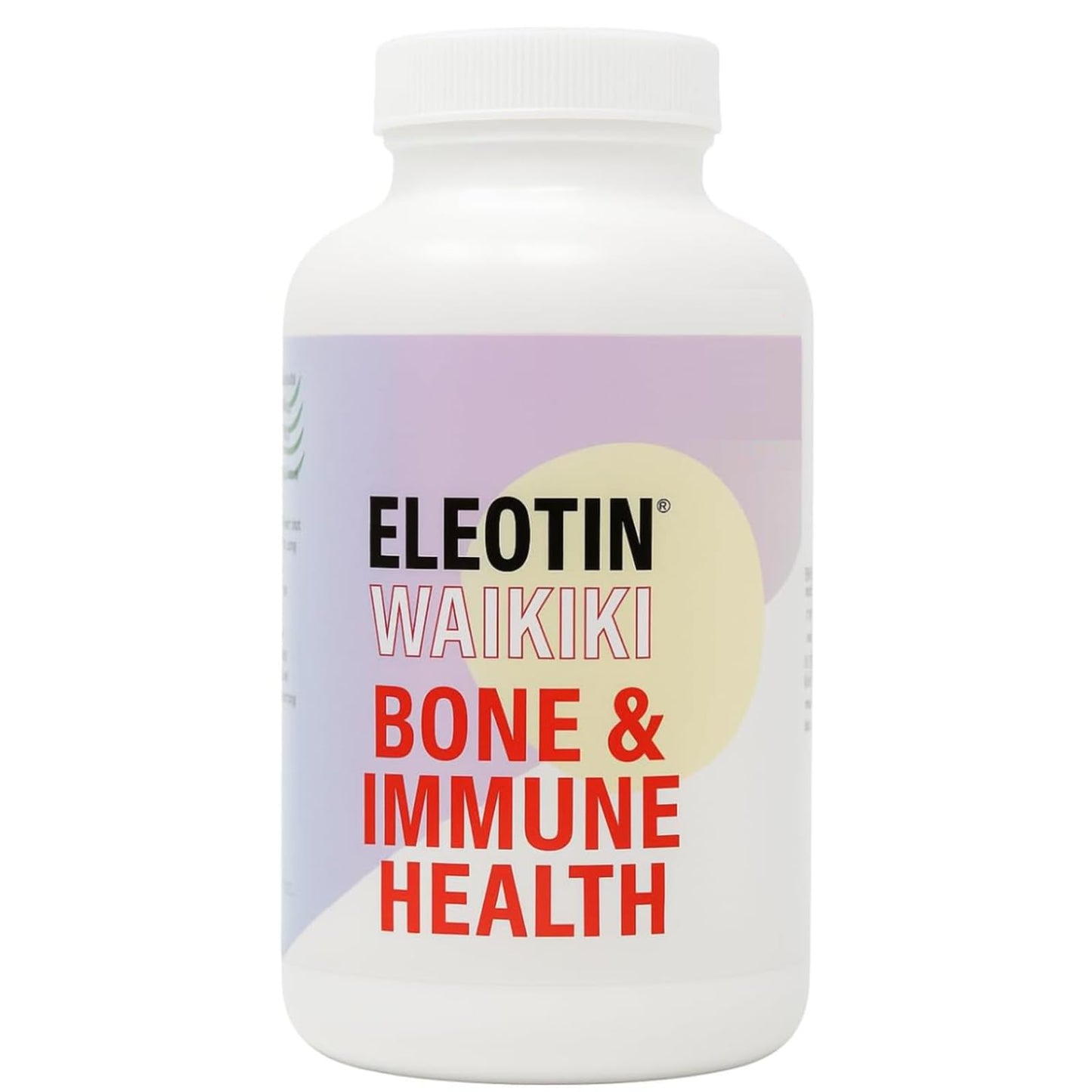 Eleotin Waikiki Vitamin D3 & Okinawa Coral Calcium, Bone, Teeth & Joint Health, Cardiovascular & Immune Function, Magnesium & Trace Minerals, 120 Capsules