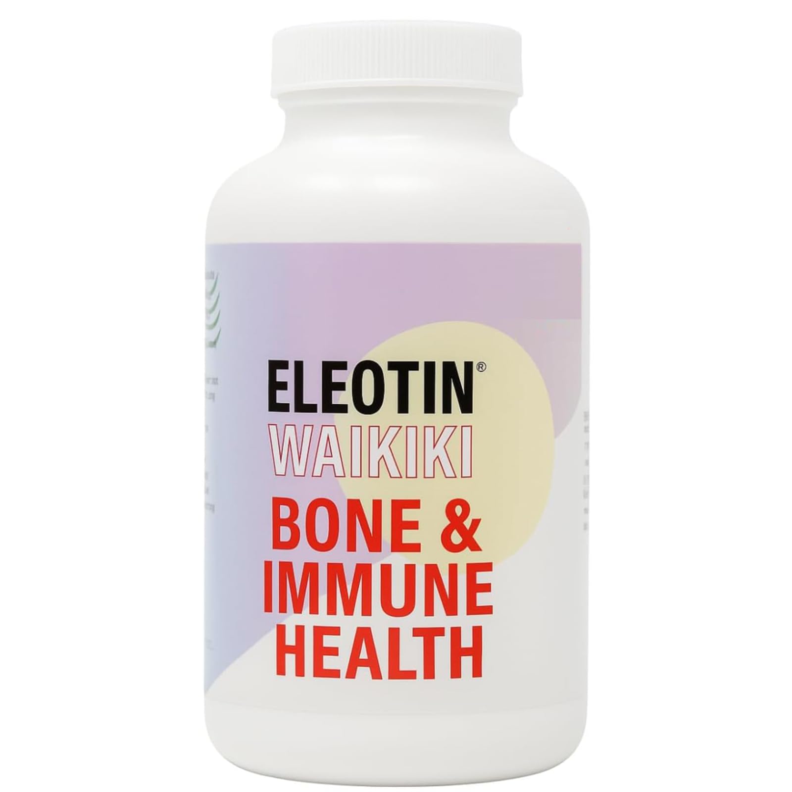 Eleotin Waikiki Vitamin D3 & Okinawa Coral Calcium, Bone, Teeth & Joint Health, Cardiovascular & Immune Function, Magnesium & Trace Minerals, 120 Capsules