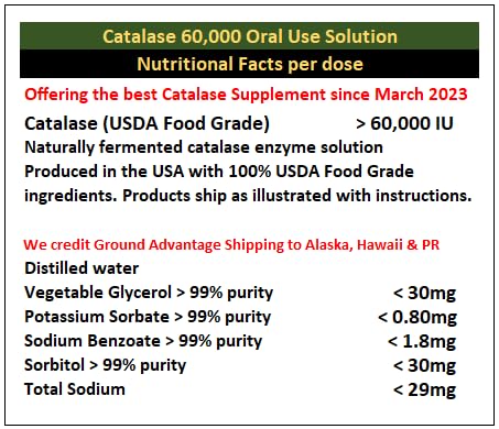 Generic Catalase 60,000 Softgels 62 Count