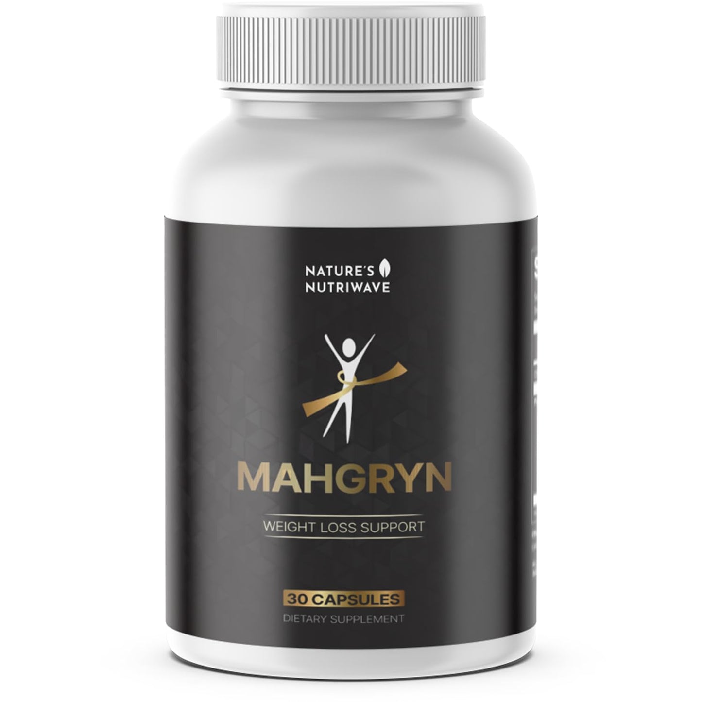 Nature’s NutriWave Mahgryn Daily Botanical & Fiber Supplement with Apple Cider Vinegar Powder, Ginger Root & Cinnamon Capsules, 30 Count