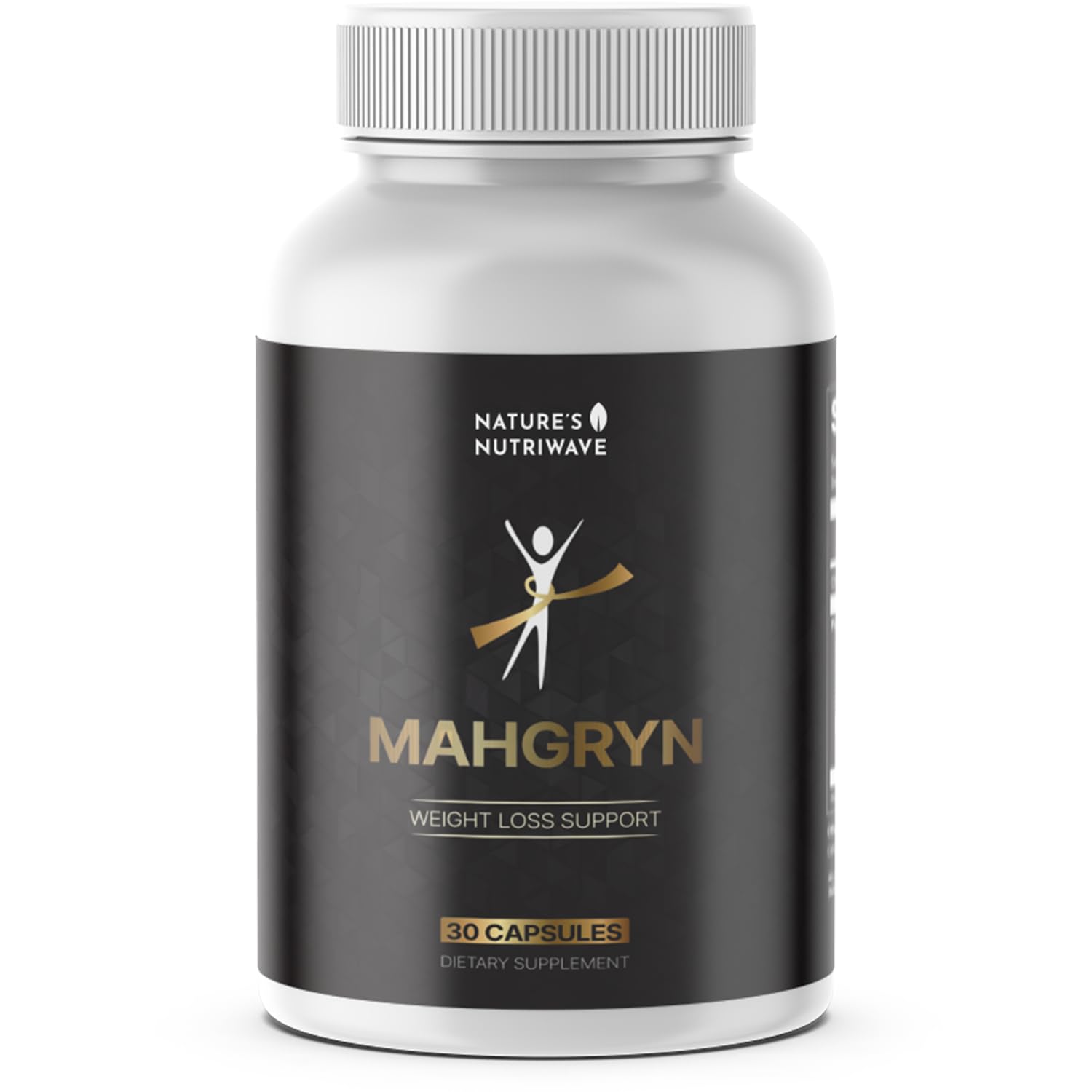 Nature’s NutriWave Mahgryn Daily Botanical & Fiber Supplement with Apple Cider Vinegar Powder, Ginger Root & Cinnamon Capsules, 30 Count