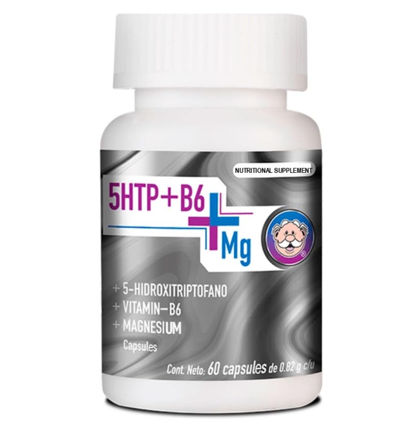 Generic 5HTP + Vitamin B6 + Magnesium Supplement Capsule 60 Capsules