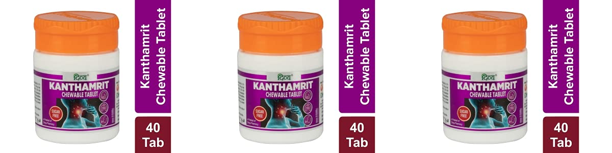 Patanjali Manohar Divya Kanthamrit Chewable Tablet 40 N 6 GM Pack of 4