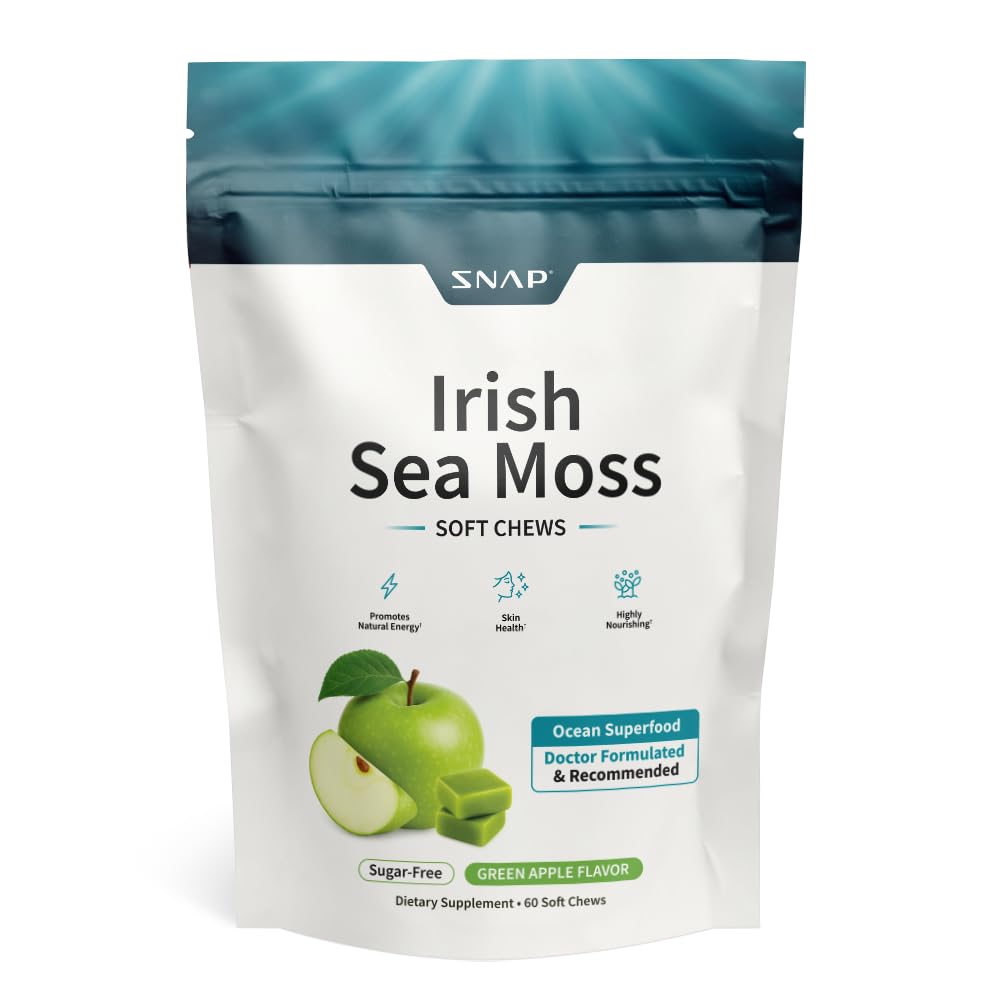 Snap Supplements Irish Sea Moss Soft Chews 60 Count