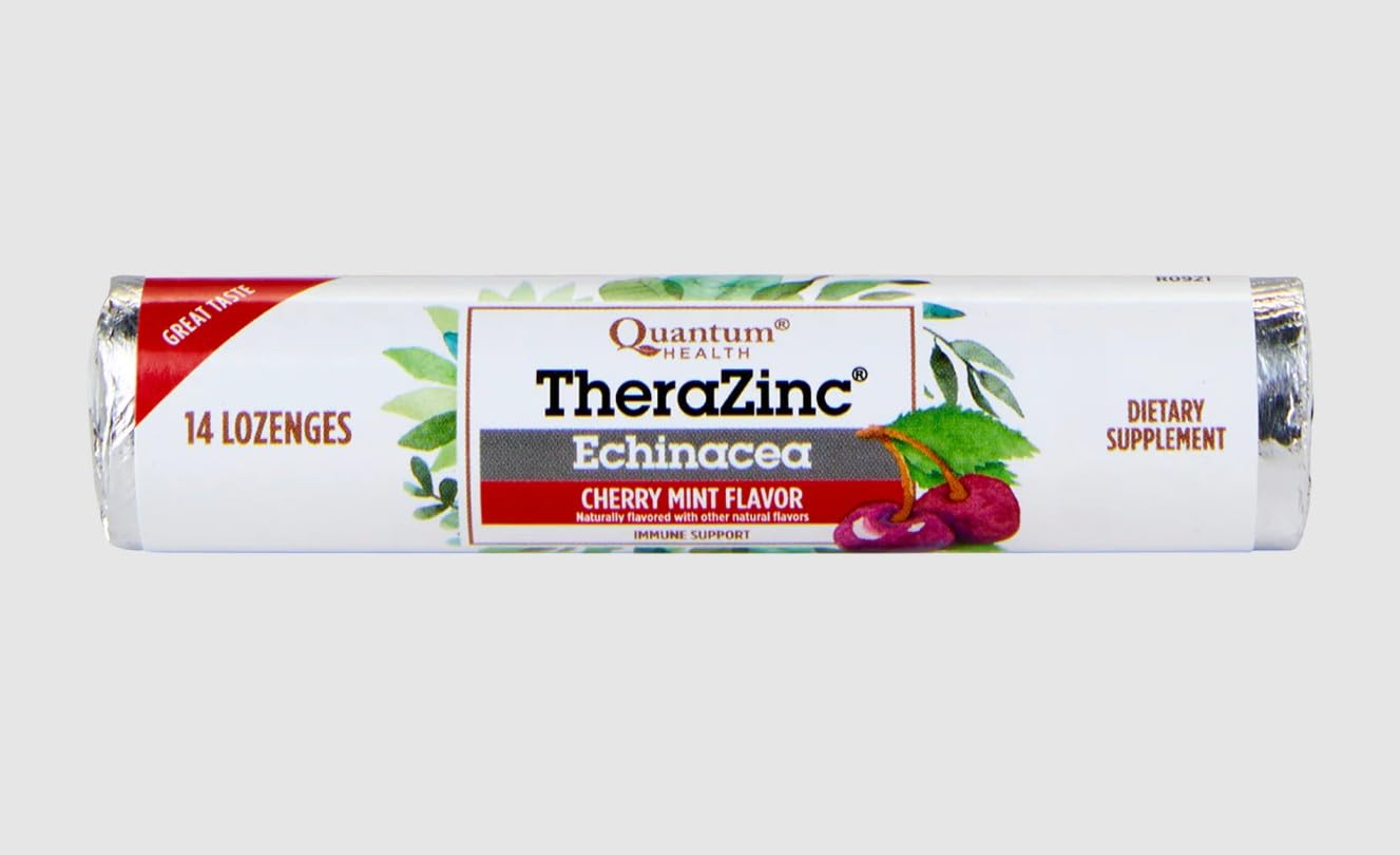 Quantum Research TheraZinc Echinacea Lozenges 12 Count