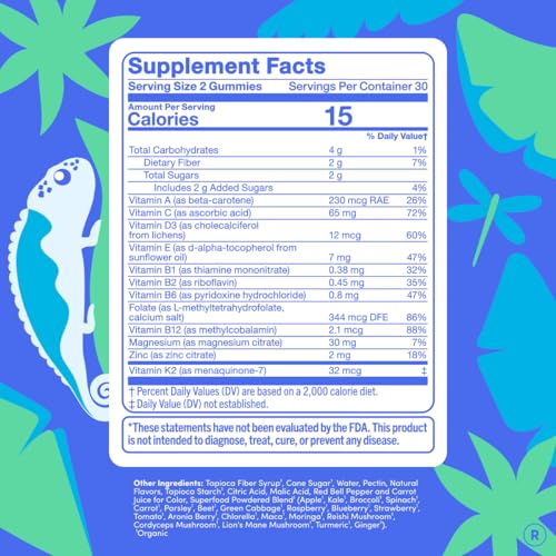 FIRST DAY Teens Tropical Tribiotic Gummies & Orange Multivitamin Gummies