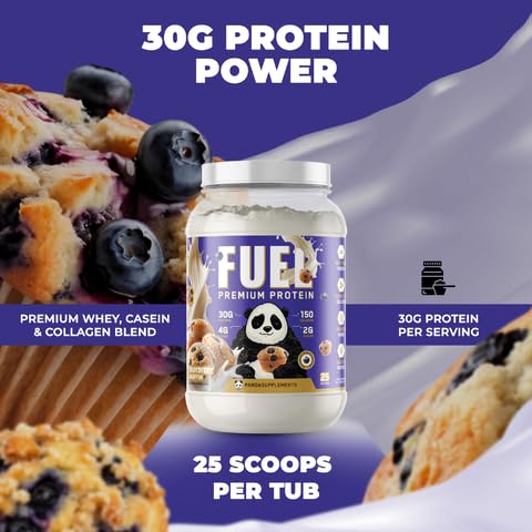 Underground Bio Labs Panda Fuel Premium Whey Protein Powder, 40 Servings