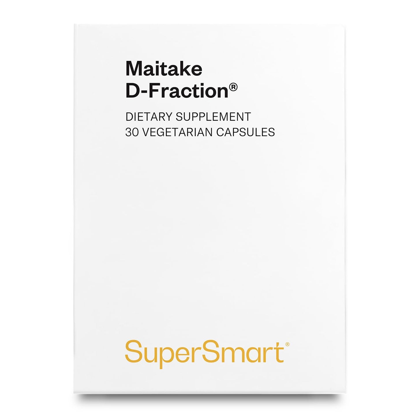 Supersmart Maitake D Fraction Pro 100mg per Day (Maximum Strength) Premium Mushrooms Extract Supplement Capsules, 30 Capsules