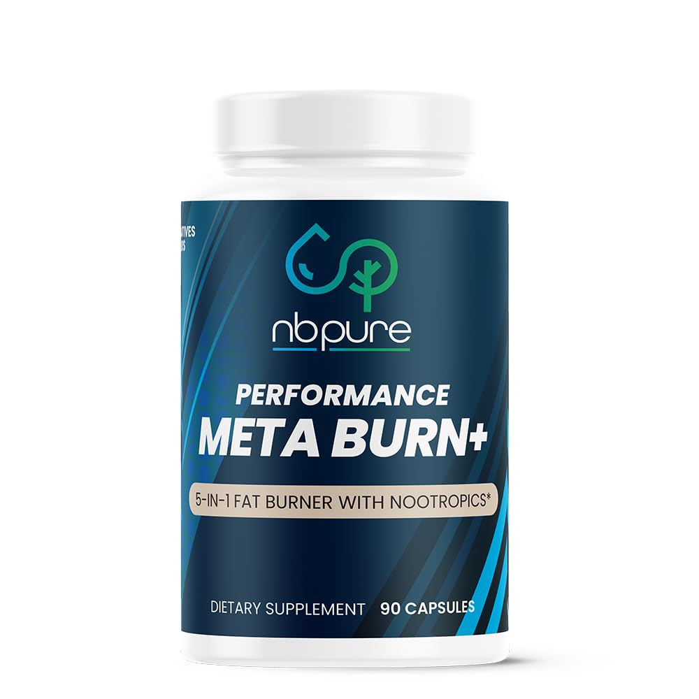 nbpure Meta Burn+ Natural 5-in-1 Fat Burner Capsule, 90 Count