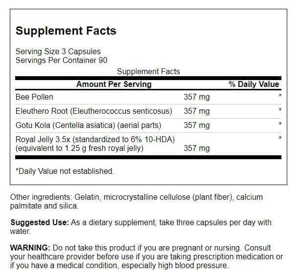Swanson Ultra High Energy Complex Capsules 270