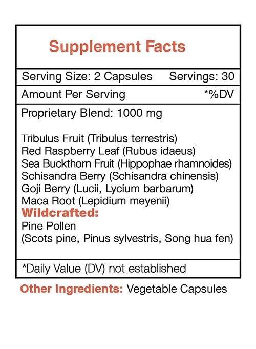 Secrets of the Tribe Women's Secret Wellness Support Herbal Supplement Blend Capsule 60 Capsules