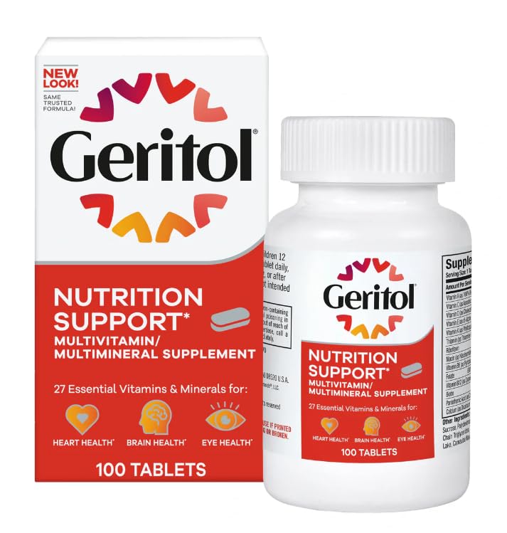Geritol Multivitamin Nutritional Support Tablets, 100