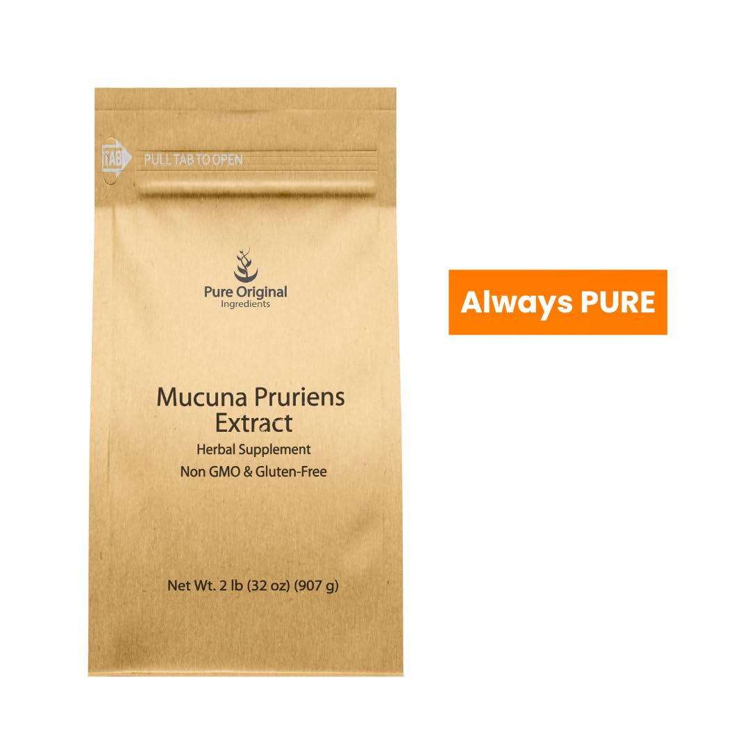 Pure Organic Ingredients Mucuna Pruriens Powder 32 Ounces
