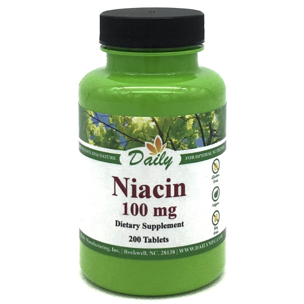 Daily Manufacturing Niacin (Vitamin B3) 200 Tablets