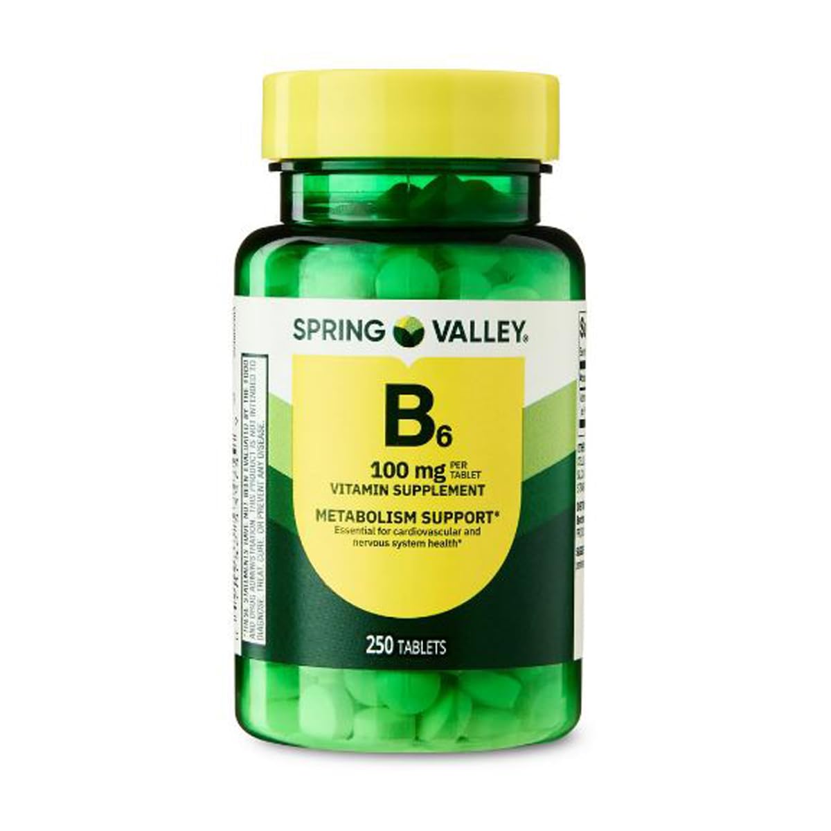 H4U Vitamin B6 Supplement 100 mg Tablet 250 Count