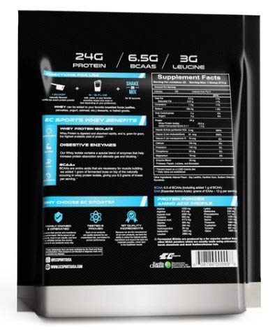 EC Sports Whey Protein Powder, 24.339 Servings