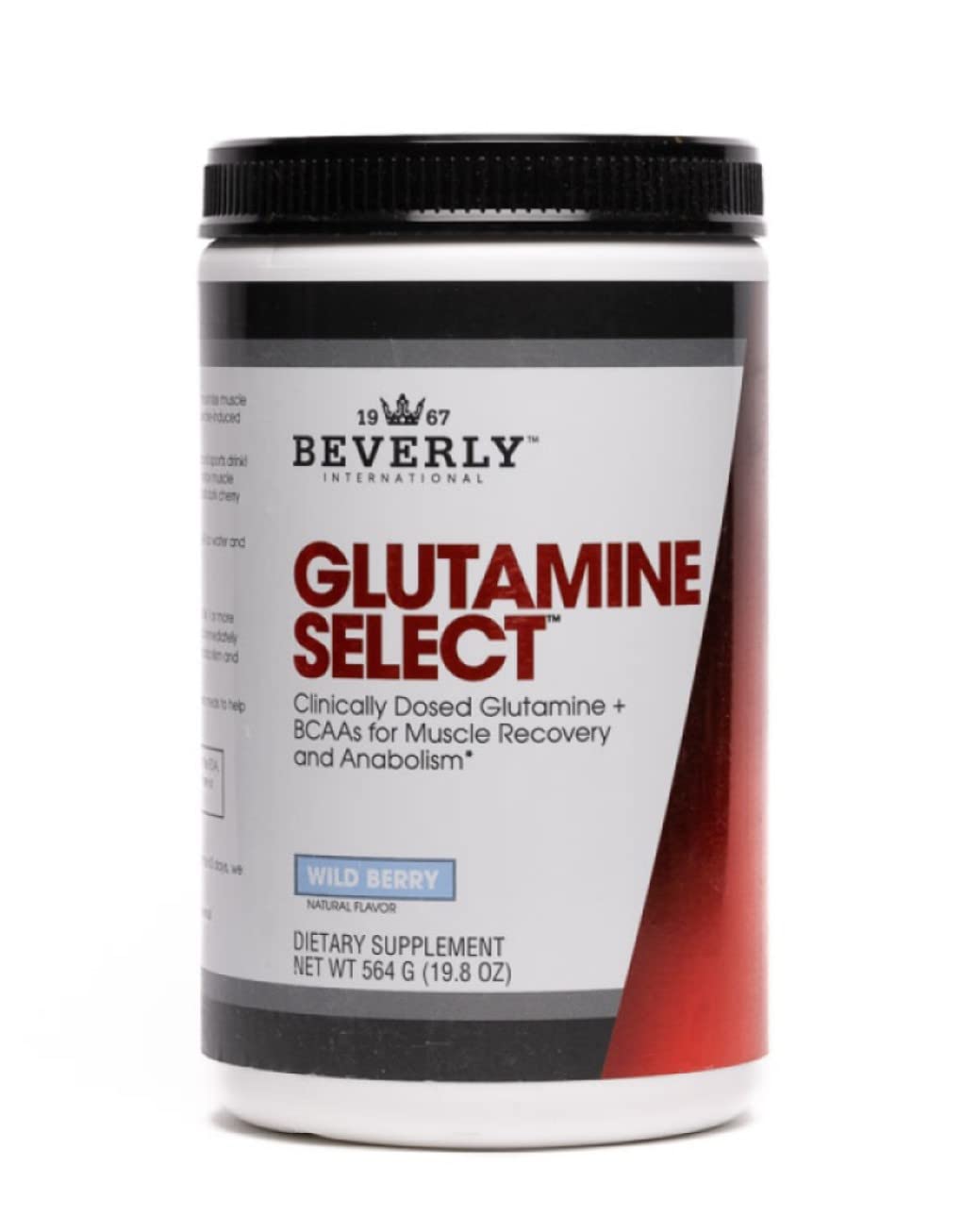 Beverly International Glutamine Select L-Glutamine Powder, 19.8 oz