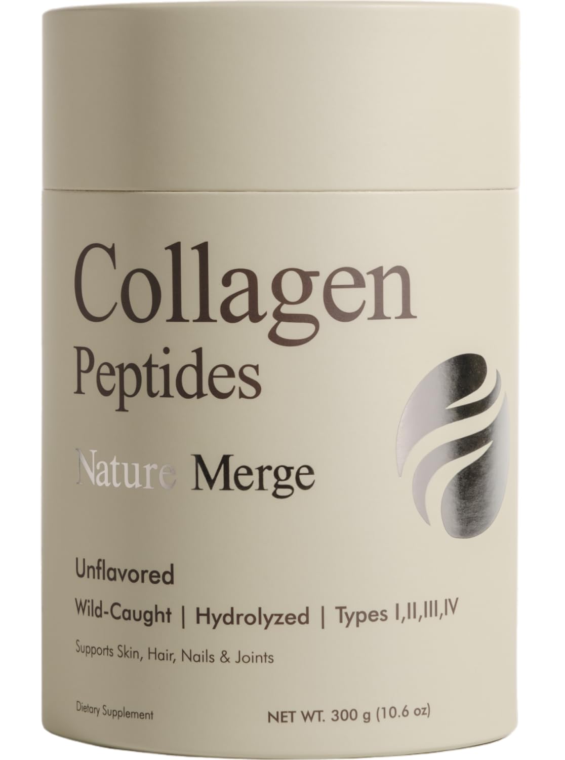 Nature Merge Marine Collagen Peptides Powder 10.6 Ounce