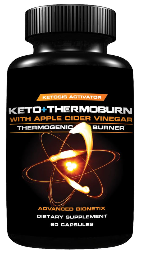 Advanced Bionetix ThermoBurn Ketosis Activator Keto Supplement Capsules, 60 Count