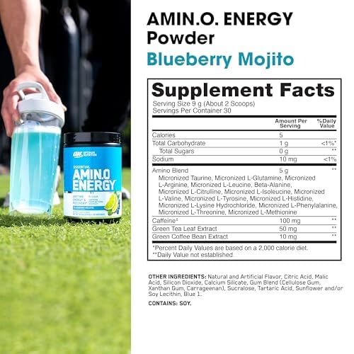 Optimum Nutrition Amino Energy Powder 9.5 Ounce