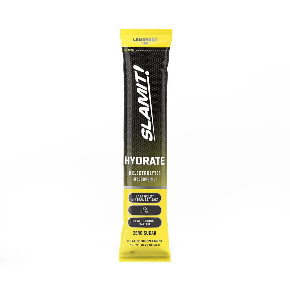 SLAMIT! Hydrate Heat-Resistant Electrolyte Powder Packets, 10.2 oz