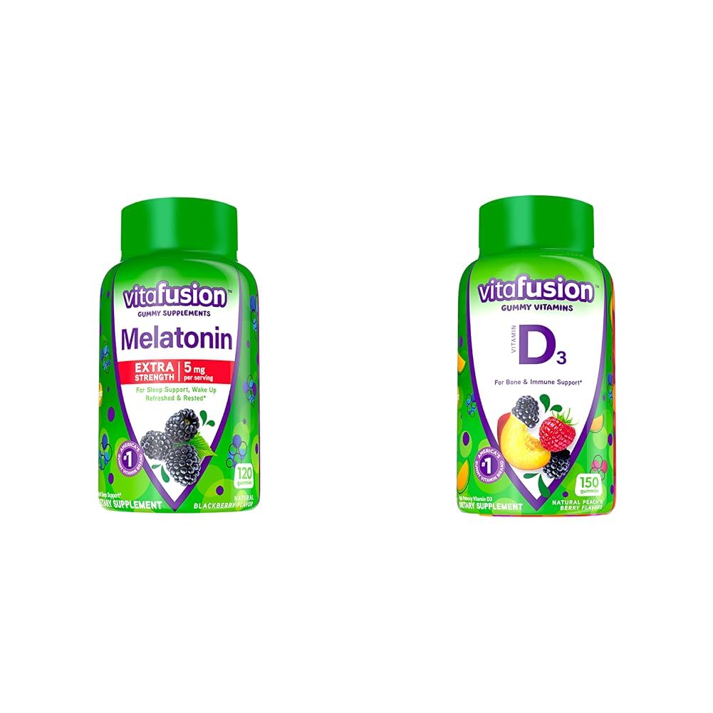 Vitafusion Melatonin & Vitamin D3 Gummies, 150 ct